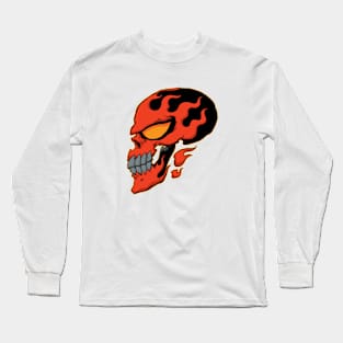 flame face Long Sleeve T-Shirt